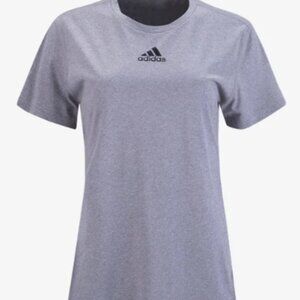 Adidas Women’s Gray Short Sleeve Athletic Logo T-Shirt Size Medium